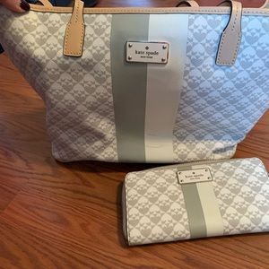 Kate spade tote and wallet